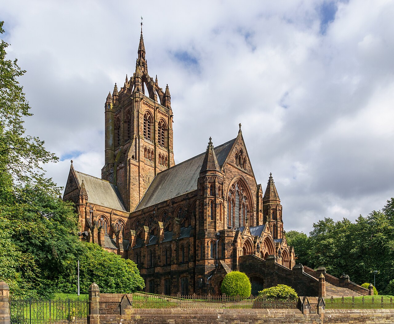Coats Memorial Church and its crown steeple